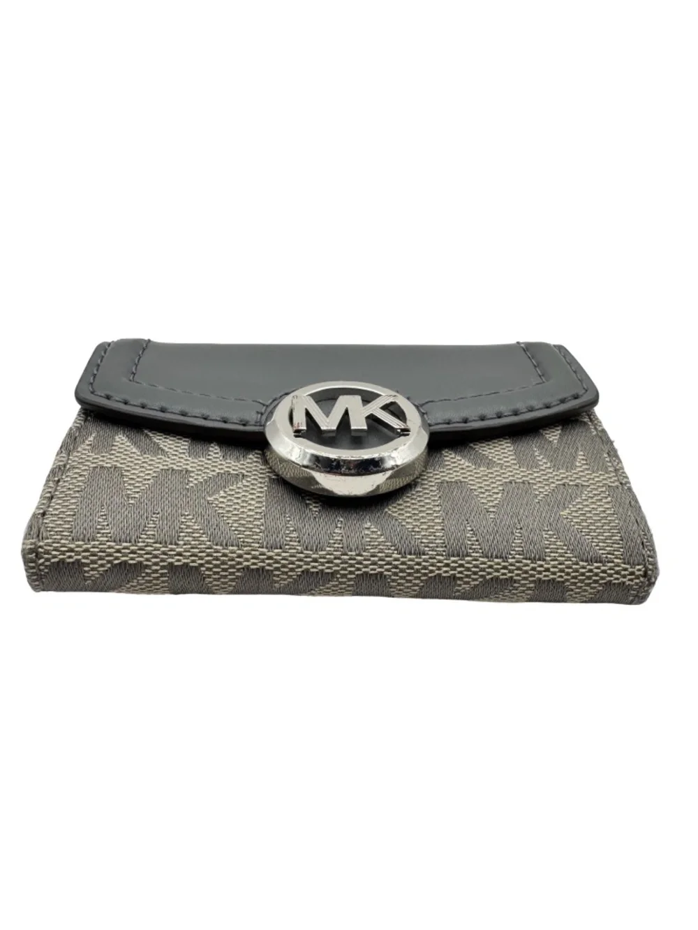 Michael Kors Key Case Holder MK 6 Hooks Organizer Wallet Travel Gift Gray Used